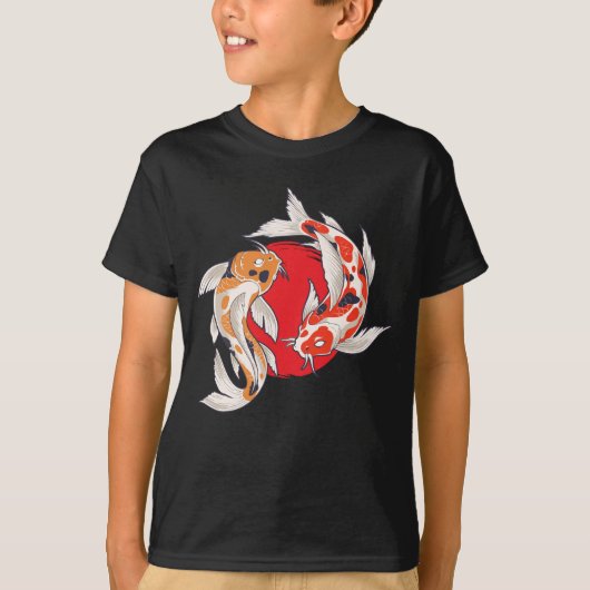 Japanischer Koi Fish Art Fish Bauer Aquakultur T-Shirt (Vorderseite)