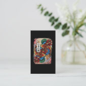 Japanischer Koi Fish Art Fish Bauer Aquakultur Visitenkarte (Stehend Vorderseite)