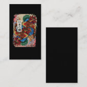 Japanischer Koi Fish Art Fish Bauer Aquakultur Visitenkarte (Vorne/Hinten)