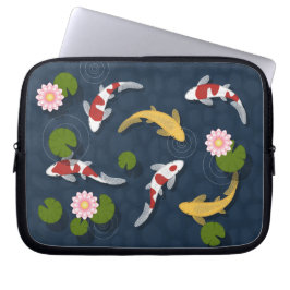 Japanischer Koi Fish Pond 2 Laptopschutzhülle