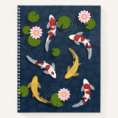 Japanischer Koi Fish Pond 3 Notizblock (Vorderseite)