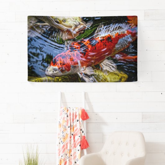 Japanischer Koi Fish Pond Banner (Insitu)