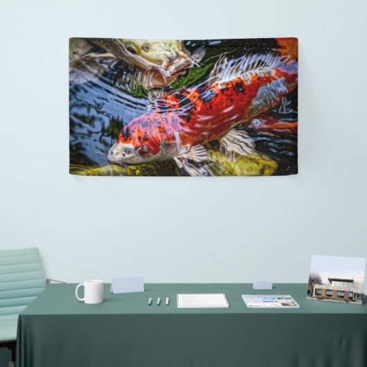 Japanischer Koi Fish Pond Banner (Messeveranstaltung)
