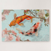 Japanischer Koi Fish Pond | BLUME Puzzle (Horizontal)