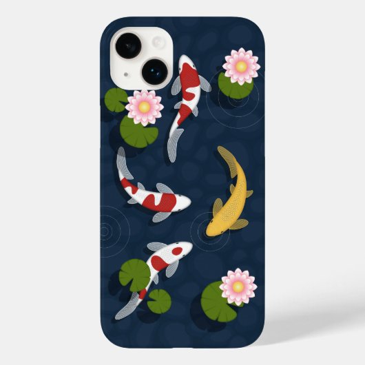 Japanischer Koi Fish Pond Case-Mate iPhone Hülle (Rückseite)