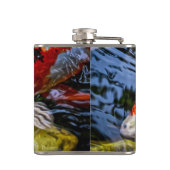 Japanischer Koi Fish Pond Flachmann (Rückseite)