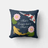 Japanischer Koi Fish Pond Kissen (Vorderseite)