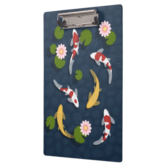 Japanischer Koi Fish Pond Klemmbrett (Links)