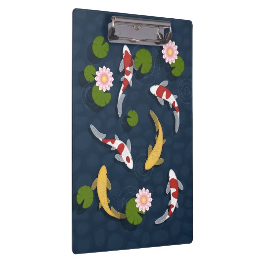 Japanischer Koi Fish Pond Klemmbrett (Rechts)