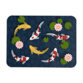 Japanischer Koi Fish Pond Magnet (Horizontal)