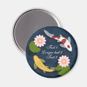 Japanischer Koi Fish Pond Magnet (Vorderseite/Rückseite)