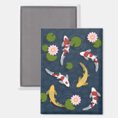 Japanischer Koi Fish Pond Magnet (Vorderseite/Rückseite)