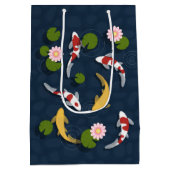 Japanischer Koi Fish Pond Mittlere Geschenktüte (Rückseite)