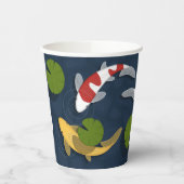 Japanischer Koi Fish Pond Pappbecher (Links)