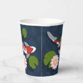 Japanischer Koi Fish Pond Pappbecher (Rechts)