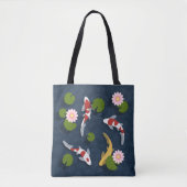 Japanischer Koi Fish Pond Tasche (Vorderseite)
