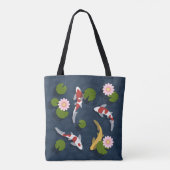 Japanischer Koi Fish Pond Tasche (Rückseite)