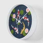Japanischer Koi Fish Pond Uhr (Winkel)
