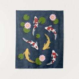 Japanischer Koi Fish Pond Wandteppich