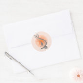 Japanischer KOI Fish Round Sticker (Umschlag)