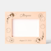 Japanischer Koi Fish Water Lily 7x5 Geätzte Rahmen (Vorderseite)