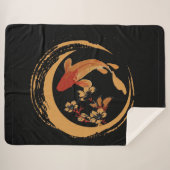 Japanischer Koi-Karpfen mit Sakura-Kirschblossom Sherpadecke (Vorderseite (Horizontal))