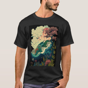 Japanischer Koi-Karpfen Nishikigoi Fisch Japan 5 T-Shirt