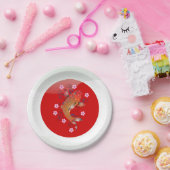 Japanischer Koi-Karpfen Pappteller (Party)