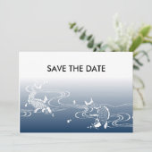 Japanischer Koi(Karpfen)-Teich Save The Date (Stehend Vorderseite)