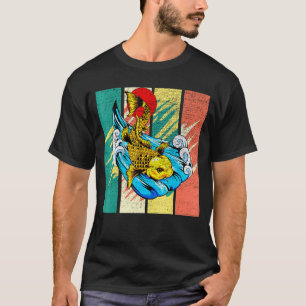 Japanischer Koi-Karpfenfisch Vintage Retro T-Shirt