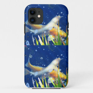japanischer koi Karpfenkasten iPhone 11 Hülle