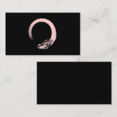 Japanischer Koi Kawaii Enso Circle Visitenkarte (Vorne/Hinten)