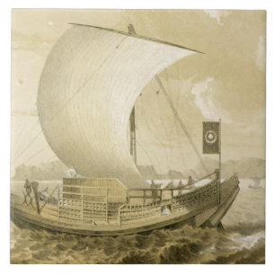 Japanischer Kram, Kneipe. durch Sarony u. Co. Fliese