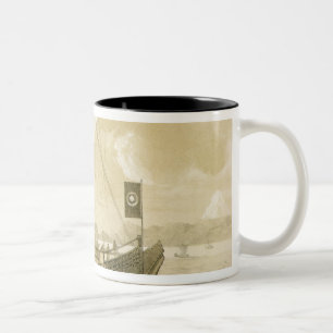 Japanischer Kram, Kneipe. durch Sarony u. Co. Zweifarbige Tasse