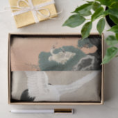 Japanischer Kranich an der Abzweigung Pine von Oha Seidenpapier (Geschenk)