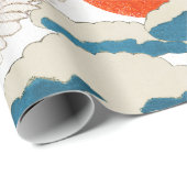 JAPANISCHER KRANICH-DRUCK GESCHENKPAPIER (Rolleneckpunkt)