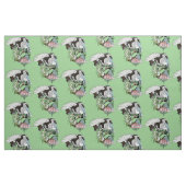 Japanischer Kranich im Garten Stoff (Fat Quarter (45,7 x 55,9 cm))