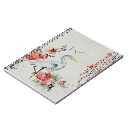 Japanischer Kranich Notizblock (Linke Seite)