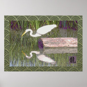 Japanischer Kranich Poster