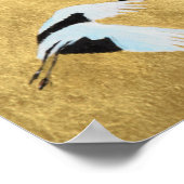 Japanischer Kranich Poster (Ecke)