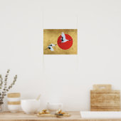 Japanischer Kranich Poster (Küche)