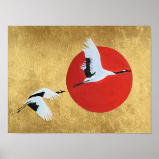 Japanischer Kranich Poster