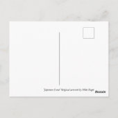 Japanischer Kranich Postkarte (Rückseite)