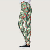 Japanischer Kranich und Kirschblüte - Orientalisch Leggings (Links)