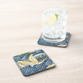 Japanischer Krantyp Getränkeuntersetzer (Rechte Seite)