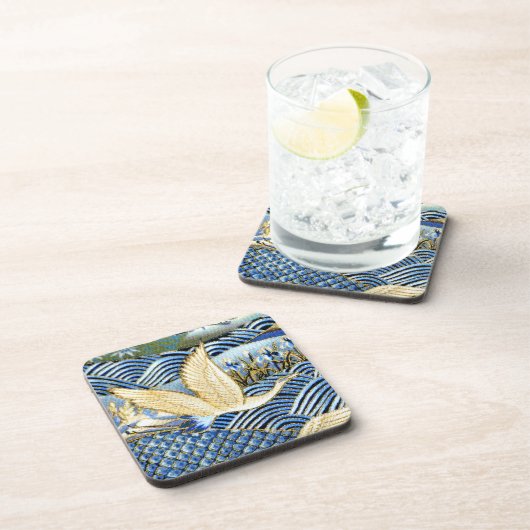 Japanischer Krantyp Getränkeuntersetzer (Rechte Seite)