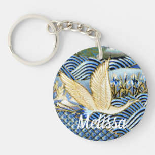 Japanischer Kranz benutzerdefiniert Schlüsselanhänger