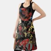 Japanischer Krieger kämpft gegen Riesenschlange Schürze (InSitu)