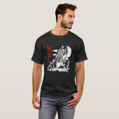 japanischer Krieger Samurai Ninja Kanji Design T-Shirt (Vorne ganz)