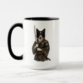 Japanischer Kriegerhund Fantasy Art Kaffeetasse (Links)